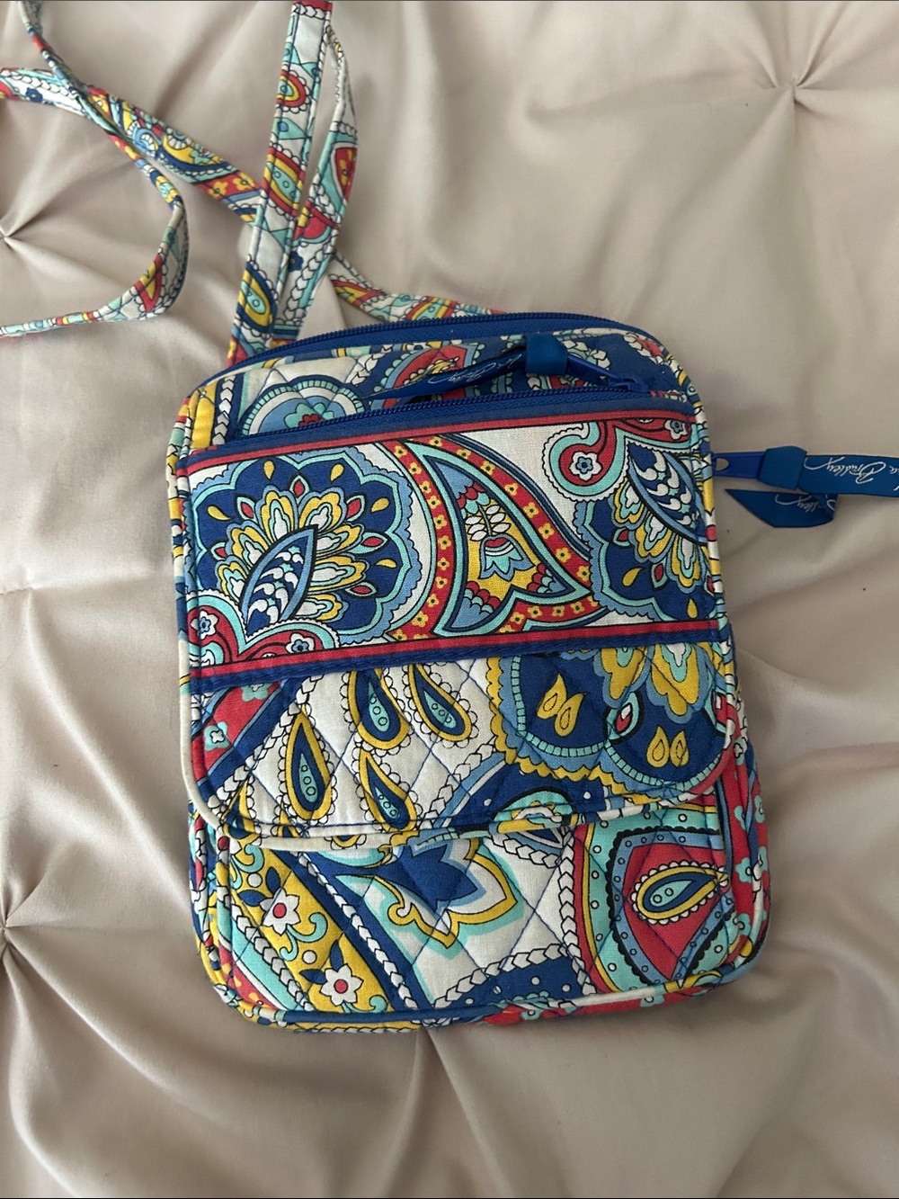 Vera Bradley Mini Hipster Marina Paisley Crossbody Bag Retired